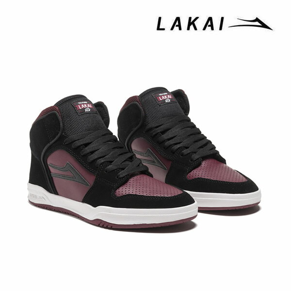 [正規品 無料ラッピング可]ラカイ スニーカー LAKAI TELFORD(テルフォード) BLACK/BURGUNDY SUEDE スケボー シューズ スケシュー【w02】