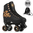 【4月1日限定★3000円以上で300円OFFクーポン】[正規品 無料ラッピング可]RIO ROLLER クワッドスケート ROSE Black RIO360 ローラースケート 【smtb-k】[%OFF]【楽ギフ_包装】【w79】 その1