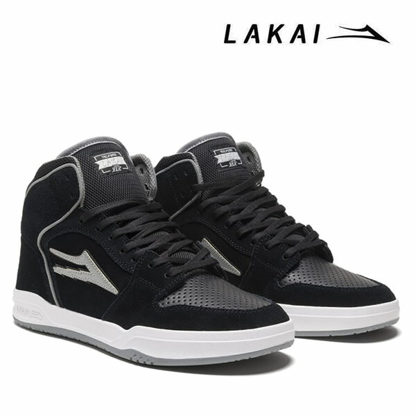 [正規品 無料ラッピング可]ラカイ スニーカー ●27cmのみ LAKAI TELFORD(テルフォード) BLACK/REFLECTIVE SUEDE スケボー シューズ スケシュー【w07】