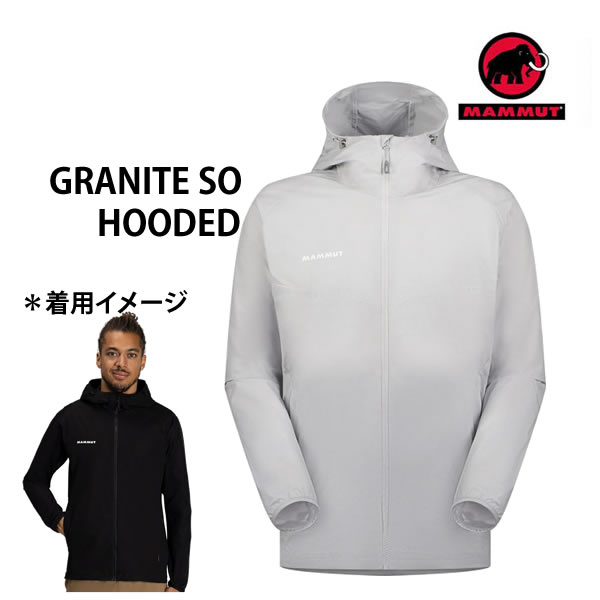 ޥࡼȡȥɥߥåɥ쥤䡼 GRANITE SO HOODED -Jacket af men PLATINUM 00697ʥȥ㥱åȡ1011-00322MAMMUTw09