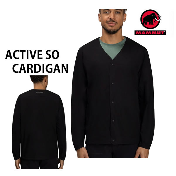 ޥࡼȡȥɥߥåɥ쥤䡼 Active SO Cardigan AF Men BLACK 0001 ǥ1011-02320MAMMUTw09