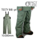 PICTURE ピクチャー ウェア 23-24 TESTY BIB -pt ビブパンツ / LAUREL WREATH (2023-2024) ウエア スノーボード ウェア メンズ【C1】【w00】