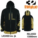 THIRTYTWO 32 23-24 スノーボードウェア メンズ ジャケット LASHED ins -jacket / BLACK TAN サーティーツー【スノ...