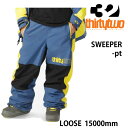 THIRTYTWO 32 23-24 スノーボードウェア メンズ パンツ SWEEPER -pants / BLUE YELLOW サーティーツー ワイド 太い...