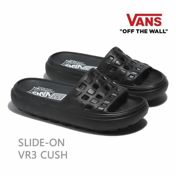 ヴァンズ サンダル レディース 【マラソン期間★3000円以上で300円OFFクーポン】VANS バンズ サンダル SLIDE-ON VR3CUSH BLACK(VN000BCCBLK)メンズ レディース VANS ヴァンズ 【w07】