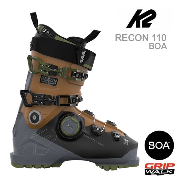 楽天スキー用品通販　WEBSPORTSK2 スキーブーツ RECON 110 BOA リーコン 110 ボア （23-24 2024） ケーツー フリースタイルスキー ブーツ 日本正規品【w07】