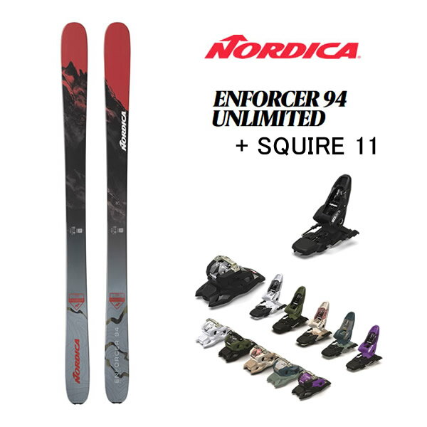 Υǥ  nordica ENFORCER 94 (23-24 2024) + 24 ޡ SQUIRE 11 ID 100mm ֥졼L2ۡԲġۡw19