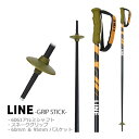【マラソン★3000円以上で300円OFFクーポン】ライン スキーポール 2024 GRIP STICK Black-Orange A2302003014 グリ...