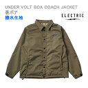 スノーボード コーチジャケット ボア 撥水 ELECTRIC UNDER VOLT BOA / OLIVE エレクトリック スノーボード パーカー【w78】