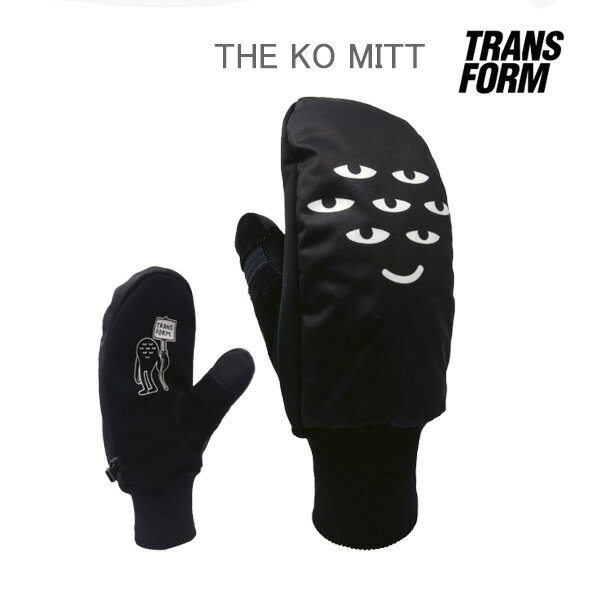 スノーボード グローブ ミトン トランスフォーム THE KO MITT / BLACK KMG(23-24 2024)TRANSFORM 手袋 スノボ【C1】【w10】