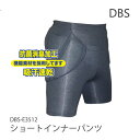 DBS-E3512 ショートインナーパンツ 吸汗速乾 抗菌消臭 プロテクター ヒップパッド スキー スノーボード【C1】【w19】