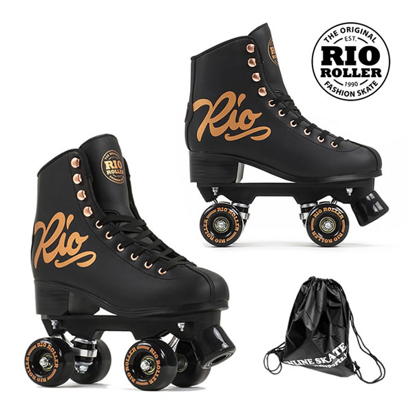 [正規品 無料ラッピング可]RIO ROLLER クワッドスケート ROSE Black RIO360 ローラースケート 【smtb-k】[%OFF]【楽ギフ_包装】【w17】