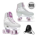 正規品 無料ラッピング可 RIO ROLLER クワッドスケート SCRIPT Grey×Purple ローラースケート 【smtb-k】 OFF 【楽ギフ_包装】【w97】