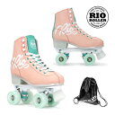 RIO ROLLER クワッドスケート SCRIPT Peach×Green RIO270/275 ローラースケート 