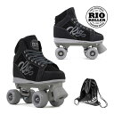 [正規品 無料ラッピング可]RIO ROLLER クワッドスケート LUMINA Black-Grey RIO240/245 ローラースケート 【smtb-k】[%OFF]【楽ギフ_包装】【w99】