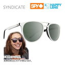【楽天セール期間3000円以上で300円OFFクーポン】スパイ サングラス SPY SYNDICATE MATTE WHITEBLACK-HAPPY GRAYGREEN wSILVERSPECTRAMIRROR spy サングラス(873525192352)【C1】【w59】