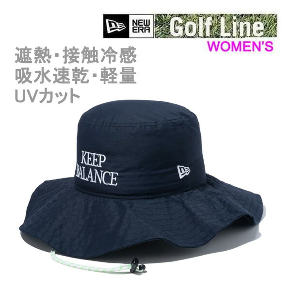 ニューエラ ゴルフ ハット Women's アドベンチャー ワイドブリム SHELTECH ネイビー(14109113) NEWERA 日本正規品