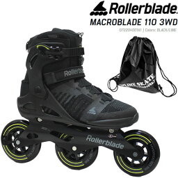 ローラーブレード インラインスケート 大人 2024 MACROBLADE 110 3WD Men 男性用 マクロブレード 110 3WD メンズ ROLLERBLADE