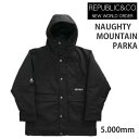 REPUBLIC リパブリック スノーボード ウェア NAUGHTY MOUNTAIN PARKA -jacket / ブラック (2025,24-25) ス...