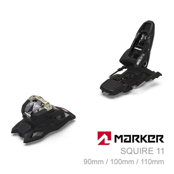 楽天スキー用品通販　WEBSPORTSマーカー ビンディング SQUIRE 11 GW ブラック MARKER スクワイヤ （24-25 2025） フリーライド フリースタイル スキービンディング【w11】