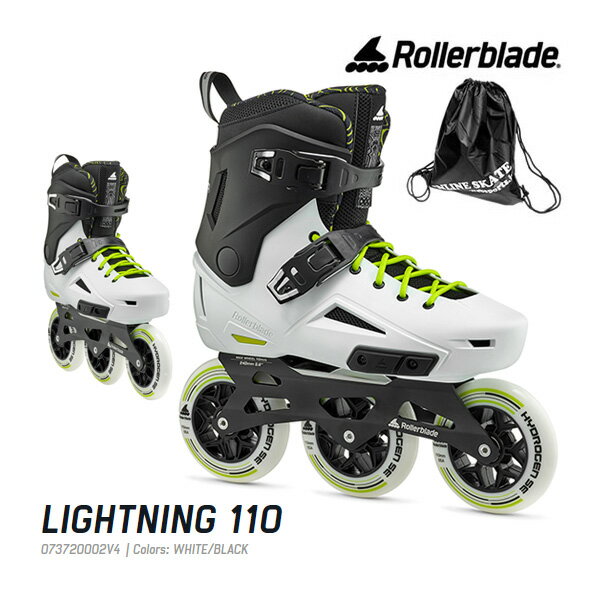 ローラーブレード インラインスケート 大人 2024 LIGHTNING 110 073720002V4 ユニセックス ライトニング110 ROLLERBLADE【w89】