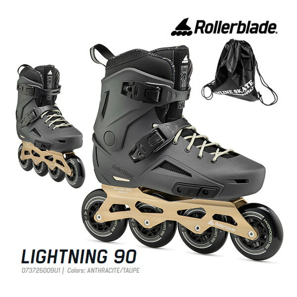 ローラーブレード インラインスケート 大人 2024 LIGHTNING 90 073725009U1 ユニセックス ライトニング90 ROLLERBLADE【w89】