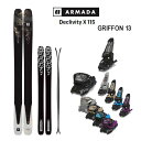 【マラソン期間★3000円以上で300円OFFクーポン】アルマダ スキー板 ディクリビティ X 115 ARMADA DECLIVITY X 115 + 25 ...