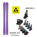 【マラソン★3000円以上で300円OFFクーポン】フィッシャー スキー板 (24-25 2025) RANGER 102 パープル + 25 マーカー GRI...