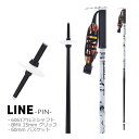 ライン スキーポール 2025 PIN Collage ホワイト×ブラック LN24058300 ピン LINE Skis スキーストック (24-25 202...