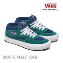 【マラソン★3000円以上で300円OFFクーポン】バンズ スケート ハーフキャブ VANS SKATE HALF CAB / TARTAN BLUE/GREE...