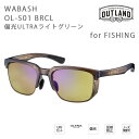OUTLAND 偏光サングラス OL-501 WABASH CLEAR BROWN / ULTRA LIGHT GREEN アウトランド 山本光学 偏光サングラ...