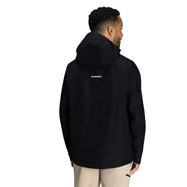 スキー用品 WEBSPORTSのマムート　アウトドア　ゴアテックス ウェア　ALPINE Guide HS Hooded Jacket AF 1010-31330 / BLACK 0001 　アルパインガイドジャケット　 GORETEX MAMMUT｜アングル3