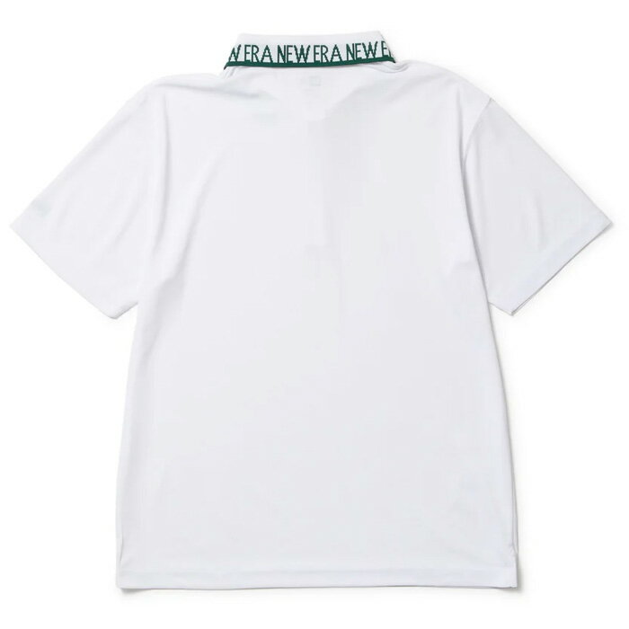 【4/9まで★3000円以上で300円OFFクーポン】ニューエラ ゴルフウェア 半袖 鹿の子 ポロシャツ Collar Logo ホワイト (14391519) 吸汗・速乾　涼しい NEWERA GOLF 日本正規品