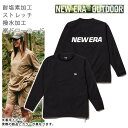 ニューエラ アウトドア 撥水 耐塩素 長袖 Tシャツ ユーティリティー ピステ Wordmark ブラック (14391966) NEWERA 日本正規品【w26】(4)