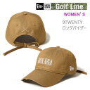 【楽天セール期間3000円以上で300円OFFクーポン】ニューエラ ゴルフ キャップ Women's 9TWENTY ロングバイザー リボン ベージュ (14669011) NEWERA 日本正規品【C1】