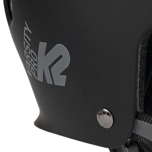 スキー用品 WEBSPORTSのインラインスケート K2 ヘルメット 子供から大人まで対応 VARSITY PRO HELMET ブラック(ロゴ シルバー) 現行品番 オールシーズン対応 インライン＆スケボー用 大人用 【C1】【w97】｜アングル2
