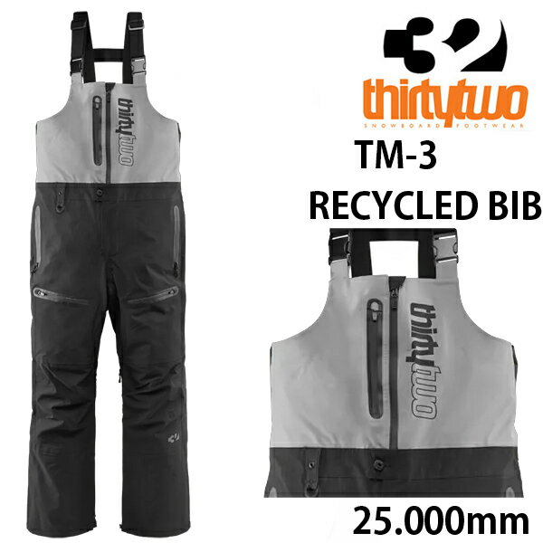 【29日1:59まで★3000円以上で300円OFFクーポン】THIRTYTWO 32 25-26 スノーボードウェア メンズ　ビブ..