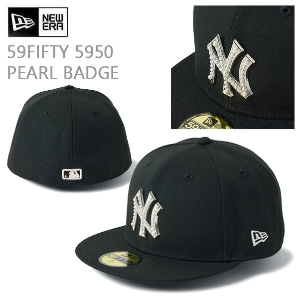Wear - ニューエラ キャップ 59FIFTY MLB パール バッジ ヤンキース ブラック (14745148) newera 帽子 正規品