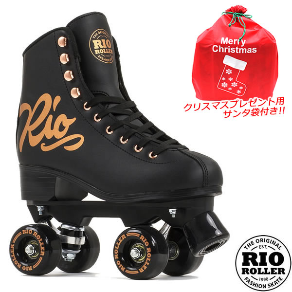[正規品 無料ラッピング可]RIO ROLLER クワッドスケート ROSE Black RIO360 ローラースケート 【smtb-k..