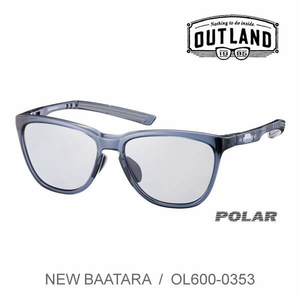 【6/10まで★3000円以上で300円OFFクーポン】今だけおまけ付・OUTLAND 偏光サングラス OL600-0353 CSK / BAATARA クリアスモーク / 偏光ライトスモーク アウトランド 山本光学 釣り フィッシング 【C1】【K1】