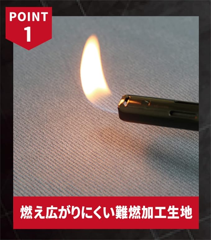 ディックコーポレーション 溶接用難燃エプロン割烹式 FA-004 溶接 エプロン 難燃 燃えにくい 割烹着 2