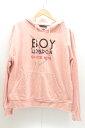 【中古】-- パーカー M パーカー/BOY LONDON/M/ピンク 桃/ロゴ/バックプリント