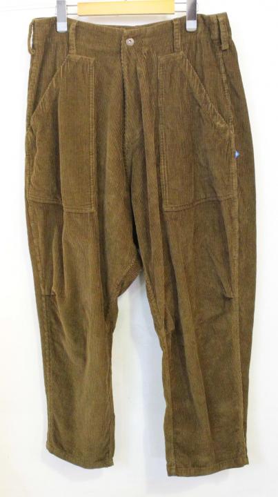 Liberaiders 21AW CORDUROY SARROUEL PANTS リベレイダースコーデュロイパンツM茶 ブラウンコーデュロイ メンズ 【中古】