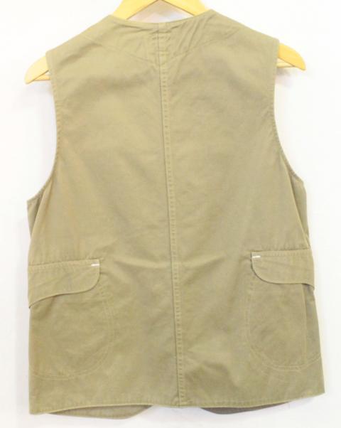 【中古】 POST O'ALLS ROTYAL TRAVELER VEST ベスト オーバーオールズ ベスト XS ベージュ 肌色 メンズ 3