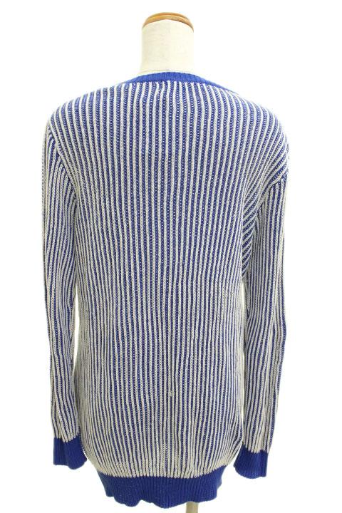 CIAOPANIC チャオパニック カーディガン F 白 ホワイト×青 ブルー レディース 【中古】