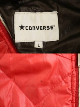 CONVERSE ブルゾンコンバース ブルゾン L 赤 レッド キルティング レディース 【中古】