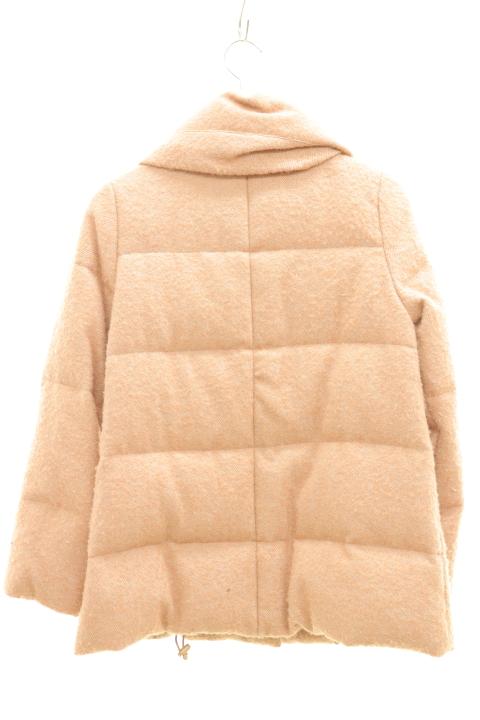 BEAUTY & YOUTH UNITED ARROWS ソリッド ウールダウンJKビューティーアンドユース ダウンジャケット M オレンジ 橙 無地 レディース 【中古】