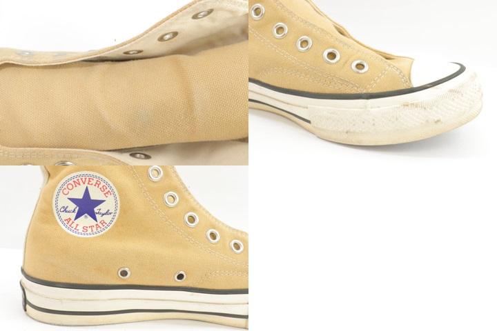 CONVERSE ADDICT CHUCK TAYLOR CANVAS HI スニーカー コンバース アディクト スニーカー 27cm ベージュ 肌色 無地 メンズ 【中古】