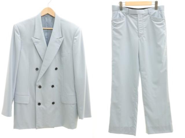 【中古】LITTLEBIG × PALETTE リトルビッグ パレット 19AW セットアップ art alive Limited Trousers 2 水色 アクアブルー 無地 メンズ