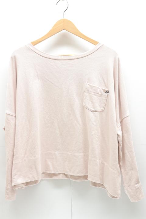 PUAL CE CIN スウェット スウェット ベージュ 肌色 ロゴ レディース 【中古】